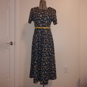 Vintage 90s Cotton Talbots Button Front Floral Day Dress